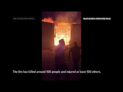 Cellphone video captures deadly fire at Iraqi wedding hall