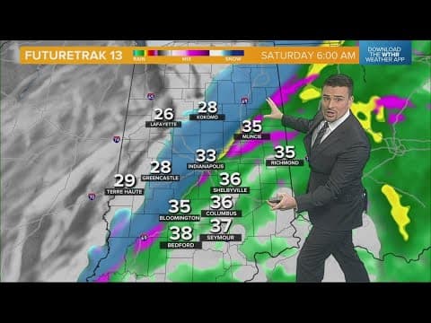 Wintry mess possible Saturday morning with rain and snow refreezing later in the day | Indiana