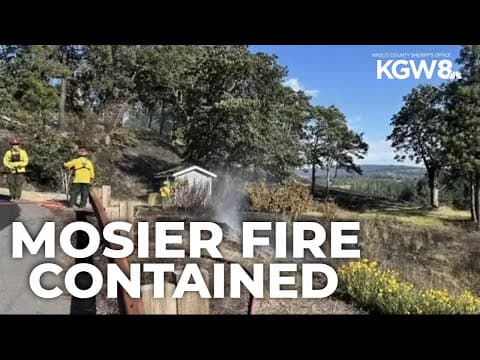Mosier fire in mop-up status; evacuation levels downgraded after 2.5-acre blaze