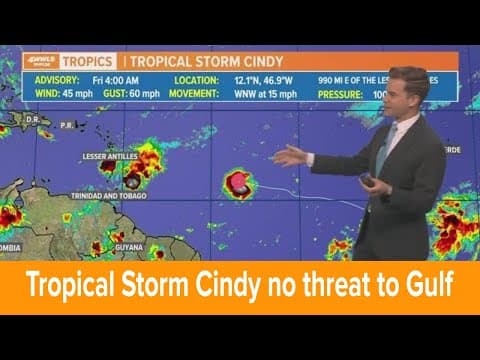 Friday morning tropical update: Tropical Storm Cindy forms in unusual start to season