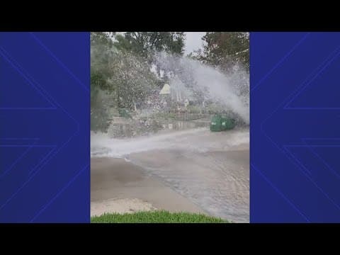 Houston Public Works to repair massive water leak on Bonnie Brae
