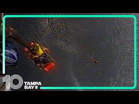 Coast Guard aircrew rescues boater from sinking off Crystal River