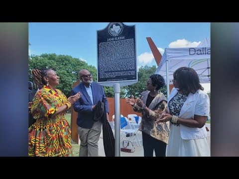 Dallas places markers to honor victims of racial violence