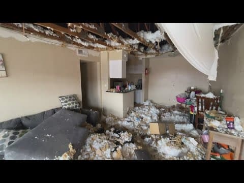Spring Branch of three facing challenges as ceiling, insulation caves in after storm