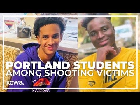 Portland high school students identified as victims in weekend shooting