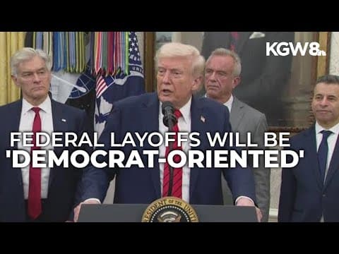 Trump administration lays off thousands of federal workers amid government shutdown