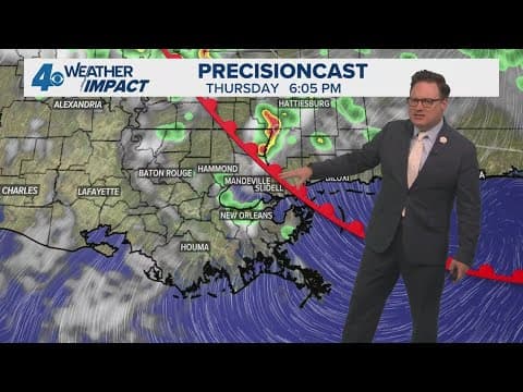 New Orleans Weather: Spotty showers Thursday and more rain Friday before weekend cold front
