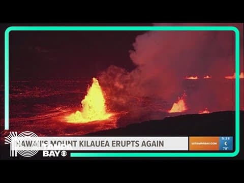 Hawaii's Mount Kilauea erupts again