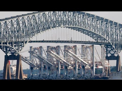Francis Scott Key Bridge in Baltimore collapses after ship struck it