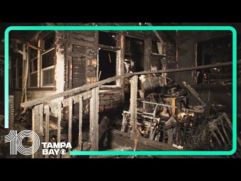 Fire burns down St. Pete home, family credits dogs for saving their lives