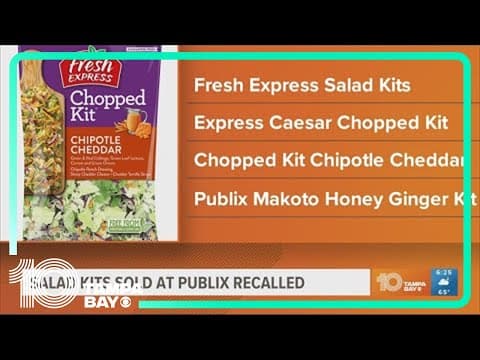 Salad kits sold at Publix recalled