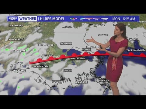 A warm front Monday brings us back to the 80s