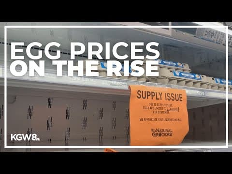 Egg prices increase with store shelves bare amid avian flu affecting metro area