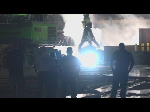 Breaking: Fire breaks out at Houston recycling plant overnight