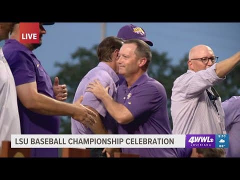 LSU Tigers introduced at National Championship celebration