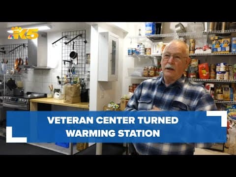 Veteran center turned warming station