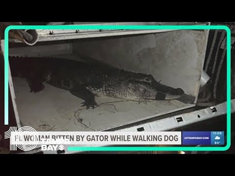 Florida woman bitten by gator while walking her dog