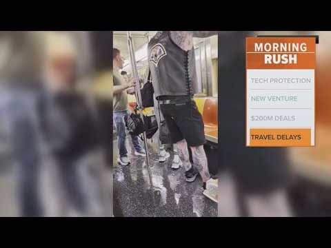 Water rushes into New York subway platforms