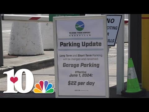 New parking changes coming to McGhee Tyson Airport on June 1