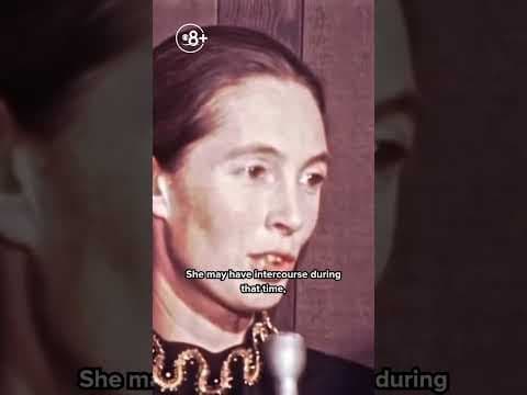 Dr. Jane Goodall breaks down chimpanzee mating patterns, similarities to man in San Diego, 1971.