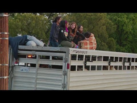 Protest demanding Indigenous rights shuts down street in front of U.S. Capitol
