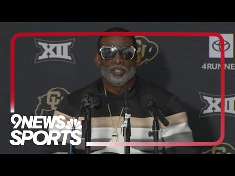 CU head coach Deion Sanders addresses media after Rocky Mountain Showdown