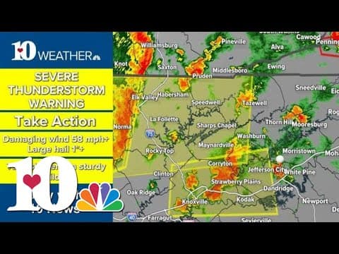 Tracking severe storms moving through East Tennessee (June 11, 2023)
