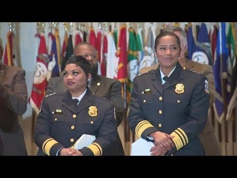 Columbus holds swearing-in ceremony for Chief Bryant, Assistant Chief Potts