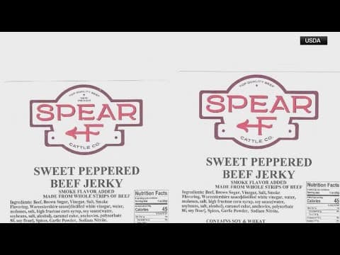 Beef jerky snack recall due to unlisted ingredient