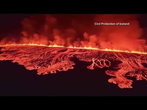 Volcano erupts in Iceland for 4th time since December