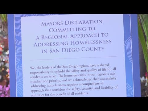 Mayors in San Diego County pledge to work together to address homelessness