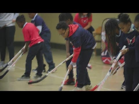 Caps partner with Prince George's Co. Public Schools to reduce barriers to sports like hockey