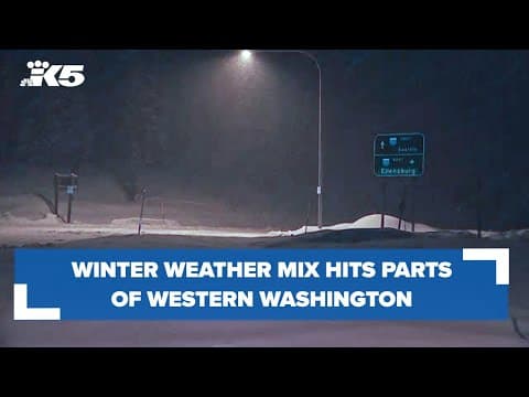 Winter weather mix hits parts of western Washington
