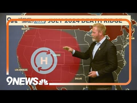 What is a 'death ridge' weather pattern?