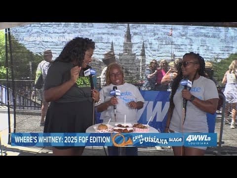 Where's Whitney: Day 2 of French Quarter Fest, food, festival fashions and more