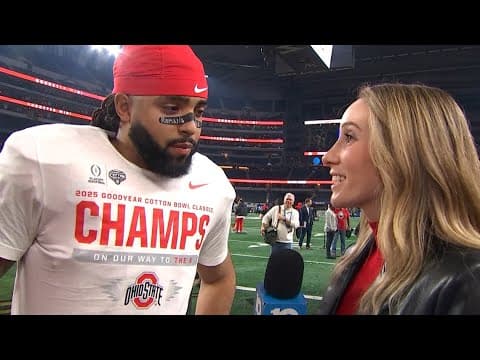 Gee Scott Jr. postgame interview | Ohio State vs. Texas Cotton Bowl