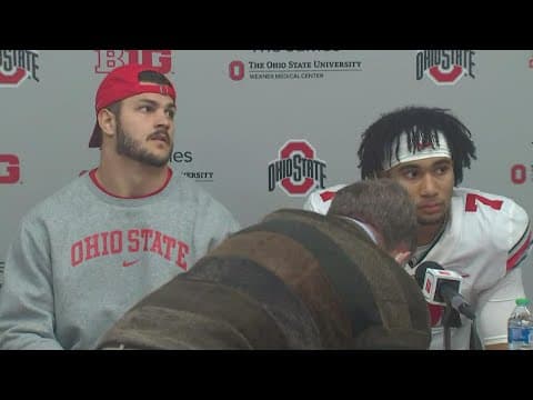 C.J. Stroud, Jeremy Ruckert postgame interview | Ohio State-Indiana