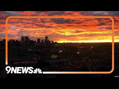 Colorado sunrise after Denver Broncos victory