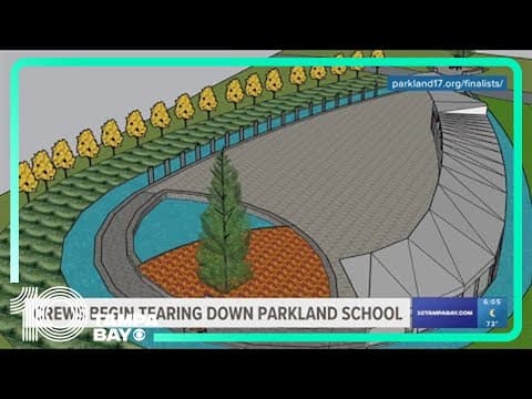 Crews will begin tearing down Parkland School 6 years after deadly shooting