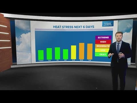How heat stress differs from air temperature in the summer