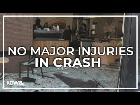 Truck crashes through Gresham coffee shop storefront