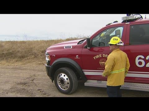 Firefighters conduct wildfire training in Chula Vista