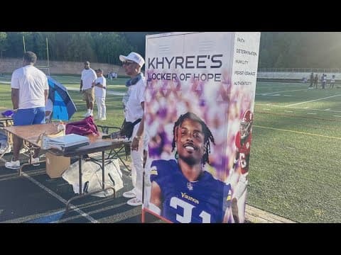 Family of late Vikings player Khyree Jackson hosts event at Wise High School