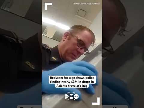 Bodycam: Atlanta traveler caught with $2.9M in drugs at airport before flight to Brazil