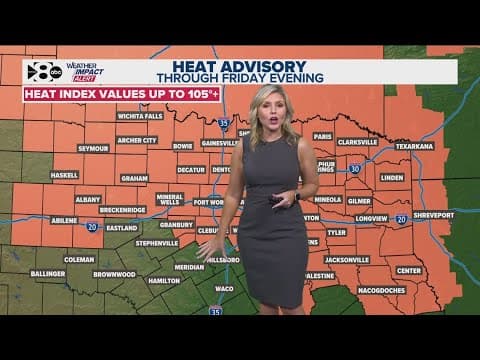 DFW Weather | Weather Impact Alert through Friday evening, 14 day forecast