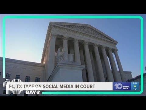 Supreme Court takes up regulation of social media platforms in cases from Florida and Texas