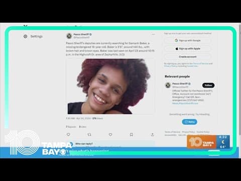 Missing teen in Pasco County