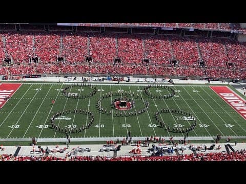 Halftime Show: Ohio State Marching Band leads the crowd in 'Stadium Karaoke'