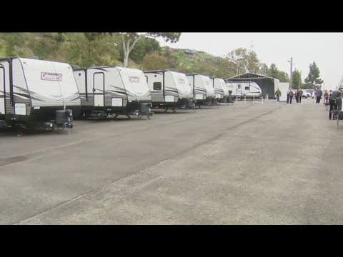 City of San Diego opens fourth safe parking lot for homeless families