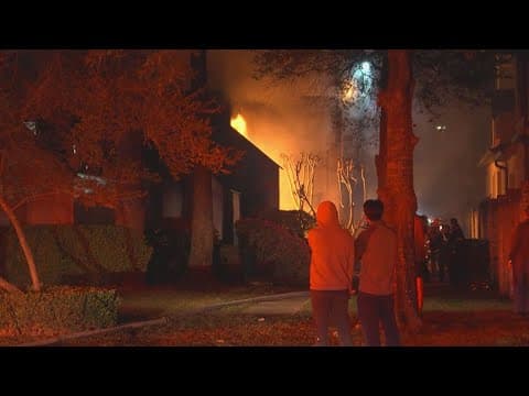 Around 25 units called to west Houston townhome fire, HFD says